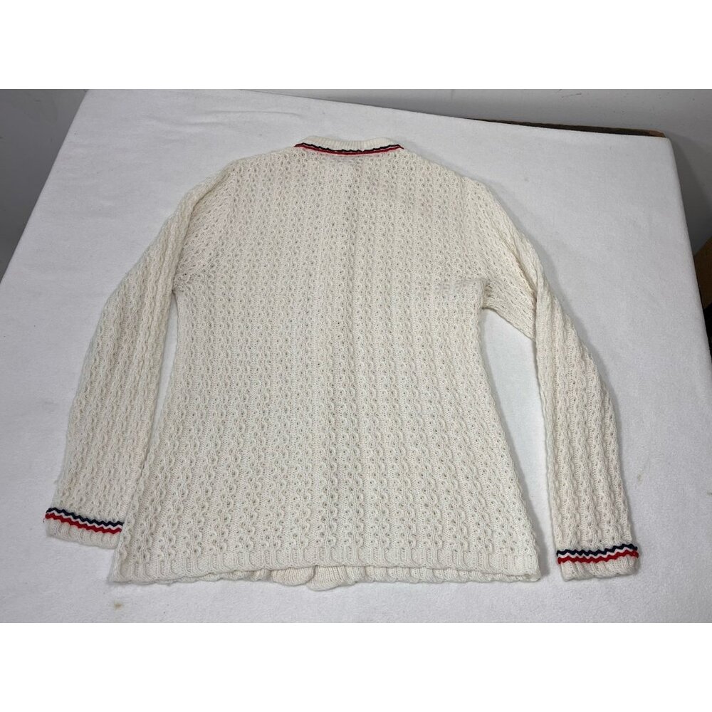 Vintage Jaks Fifth Avenue Knit Cardigan Red White Blue Star Buttons USA - Picture 6 of 11